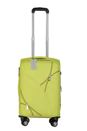 Kadınlar için 24 &amp;quot;yeşil yumuşak seyahat silindir bavul çanta tekerlekli bavul duffel