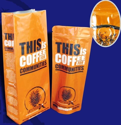 FDA, SGS düz kahve ambalaj torbaları dayanıklı, kahve çanta ambalaj baskılı