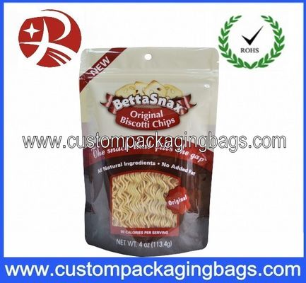 Yuvarlak alt köşebent Snack plastik ayağa torbalar içinde kilitli torbalar