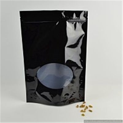 Fermuar Alüminyum Folyo Kılıfı, Clear Pencere Ceviz / Snack Ambalaj Torbaları