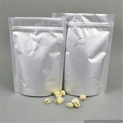 Fermuar Alüminyum Folyo Kılıfı, Clear Pencere Ceviz / Snack Ambalaj Torbaları