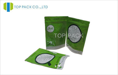 Yeşil Çay Plastik Alt köşebent ile Torbalar 500 Gram Stand Up