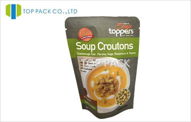 MOPP / VMPET Baskılı Sağlıklı Yemek için Torbalar Folyo Laminasyon Stand Up 50g