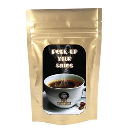 Vana Alt peş ile baskı Polyester Zip-Lock Kahve Ambalaj Torbaları