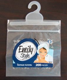 Kulak Pamuğu Askı / Renkli Baskı ile Kilit Plastik Çanta Zip