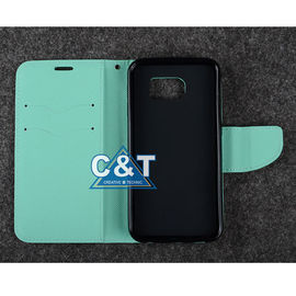 Samsung Galaxy S6 Kılıf İle Kart Yuvaları Standı PU Deri Cüzdan çevir