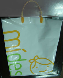 Saplı Side Gusset Çanta Custom Plastik Alışveriş Poşetleri