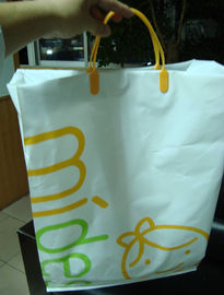 Saplı Side Gusset Çanta Custom Plastik Alışveriş Poşetleri