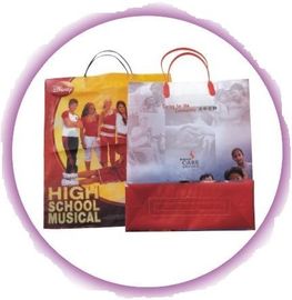 Saplı Side Gusset Çanta Custom Plastik Alışveriş Poşetleri