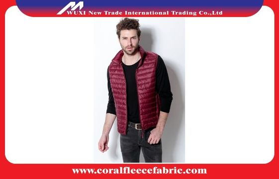 Ayakta Yaka Ön-Zip Packable Hafif Kapitone Mens Aşağı Puffer Yelek