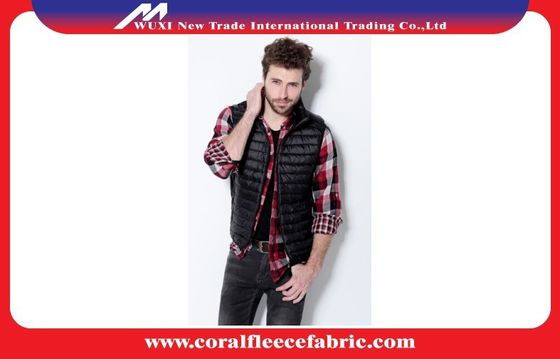 Ayakta Yaka Ön-Zip Packable Hafif Kapitone Mens Aşağı Puffer Yelek
