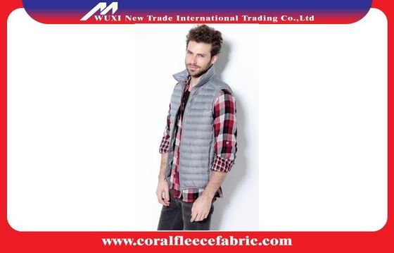 Ayakta Yaka Ön-Zip Packable Hafif Kapitone Mens Aşağı Puffer Yelek