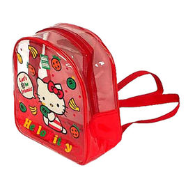 Güzel Hello Kitty Küçük Net PVC Sırt Çantası Kızlar için Omuz Çantası