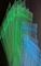 Yeşil küçük açılıp kapanabilir Zip Kilit Plastik Torbalar net poli çanta özelleştirilmiş