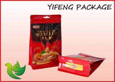 Çerezler Kuruyemiş Snack için Gıda Ambalajlama plastik fermuar kese Düz Tabanlı