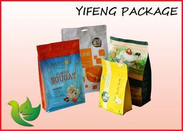 Çerezler Kuruyemiş Snack için Gıda Ambalajlama plastik fermuar kese Düz Tabanlı