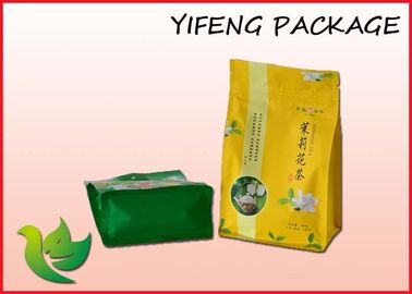 Çay Paketleme Düz Tabanlı Fermuar Kilit Çanta tekrar kapama 250g 500g 1000g