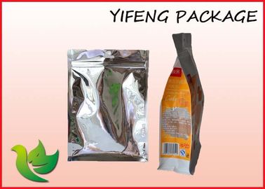 Mat / Parlak Baskılı PP Lamine Çantalar Gıda Garde Doypack Kılıfı ile Fermuar