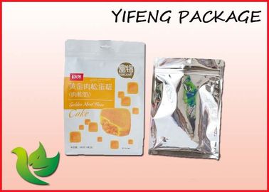 Kuru Meyve için ZIP Top ile Plastik Çizgili Kağıt Düz Tabanlı Kılıfı