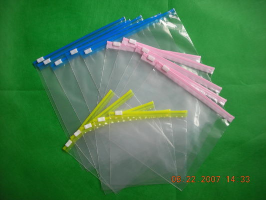 Slider Özelleştirilmiş ile Poly PET / PE Kavrama Bezi Fermuar Kılıfı Paketleme