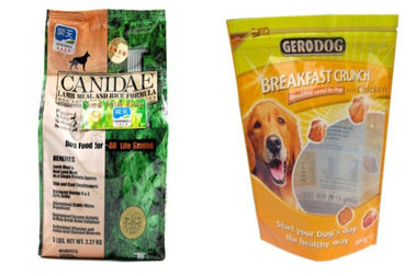 Alt Gusset üst yeniden kapatılabilir fermuar kilidi ile Pet Gıda Plastik Ambalaj Çanta Stand Up