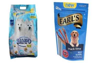 Alt Gusset üst yeniden kapatılabilir fermuar kilidi ile Pet Gıda Plastik Ambalaj Çanta Stand Up
