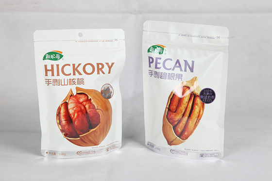 Küçük plastik Zip Kilidi Çanta Kraft Kağıt Kılıfı Kahve Ambalaj Torbaları
