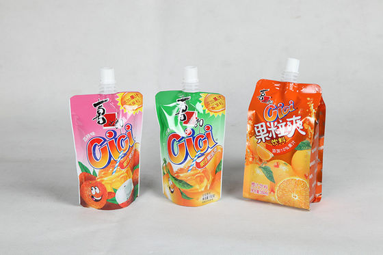 Food Grade Özel Baskılı Torbalar Ambalaj Suyu Spout UP Standı