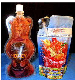 Özelleştirilmiş Plastik Torbalar Şekilli Candy Bag Ambalaj Stand Up