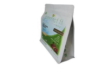 Çikolata Food Grade Flat Kılıfı Fermuar ile Plastik Torbalar Ambalaj