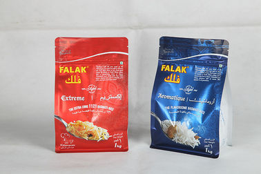 Özel Made Kırmızı / Mavi Düz Tabanlı Kılıfı Kuru Gıda Paketleme