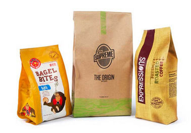 Tohumlar / Chips / Spice Dört Yan Quad Seal Kılıfı Kağıt Gıda Ambalaj